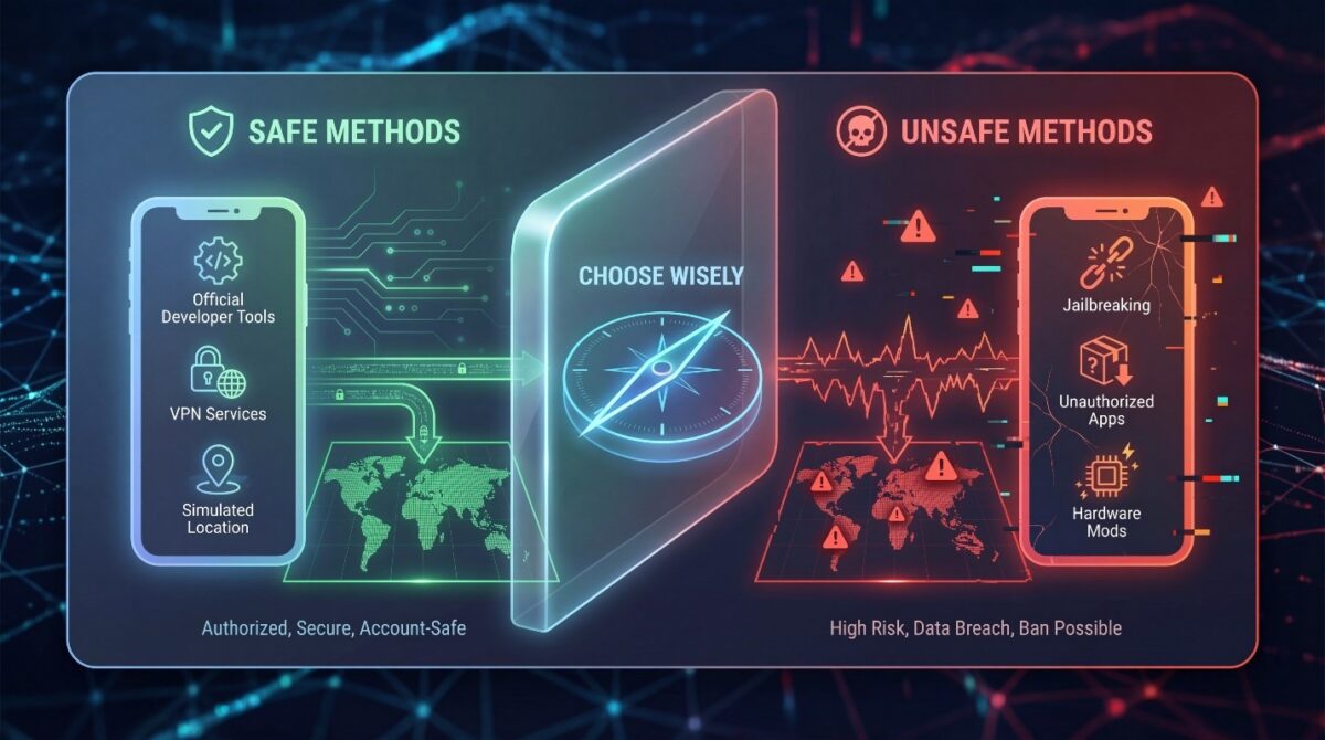 Safe vs Unsafe Methods to Change GPS Location on iPhone